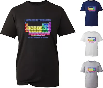 I Wear This Periodically  Number Day Maths Day T-Shirt Periodic Table Chemistry • £9.99