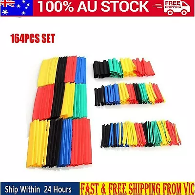 164Pcs Heat Shrink Tubing Assortment Tube Wire Cable Insulation Sleeving Set • $11.49