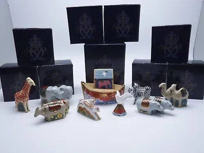 £699.99 • Buy Full Set Of Royal Crown Derby Noah's Ark Collection Inc Dove