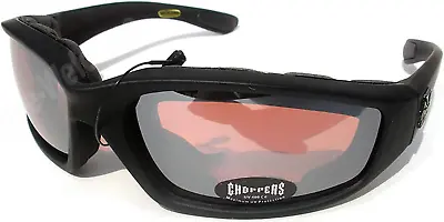 Night Driving Riding Padded Motorcycle Glasses 011 Black Frame With Yellow Lense • $12.54