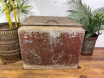 Vintage Original Retro Metal Soda Drinks Cooler Box VW Camping Picnic • £150