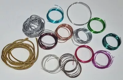 Assorted Coloured Wire For Beading Crafts Etc • £3