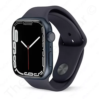 Apple Watch Series 7 MKN53LL/A 45mm Case WiFi Bluetooth GPS Black Midnight • $169.19