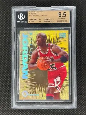 Michael Jordan 1994-95 Emotion N-tense #n3 Chicago Bulls Bgs 9.5 True Gem Mint • $1499.95