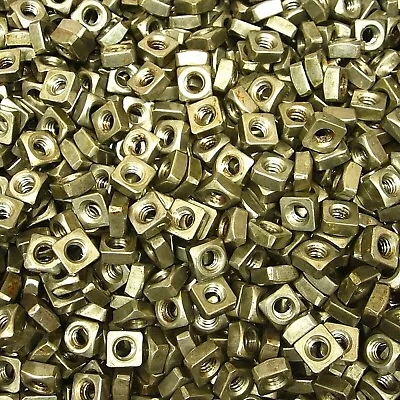 (1000) 1/4 -20 Regular Square Nut Coarse Thread Unplated Plain Finish Steel • $36.49