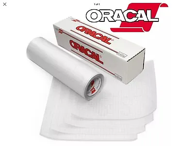 Oracal Clear Vinyl Transfer Tape Roll Grided Backer Zero Residue 10 Ft • $10.25