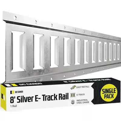 DC Cargo E Track Tie Down Rails 8 Ft Zinc-Coated Galvanized Steel E-Track 1-pack • $57.99