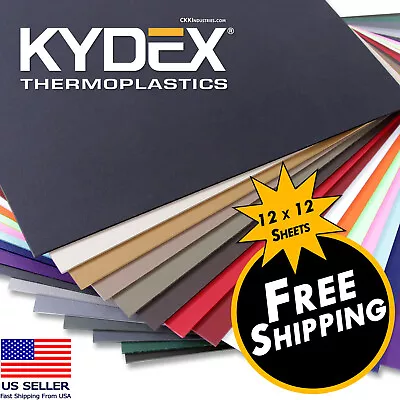 KYDEX® Sheet - (12in X 12in)(.060 .080 .093 & .125 Thicknesses) • $10.88