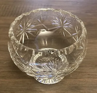 Edinburgh Cut Crystal Decorative Glass Sweet Sugar Bowl Display Heavy Stamped • £12.99