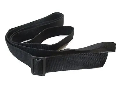 USGI MILITARY RIFLE  SILENT  SLING 2 POINT STRAP BLACK NYLON W. STEEL BUCKLES • $14.95