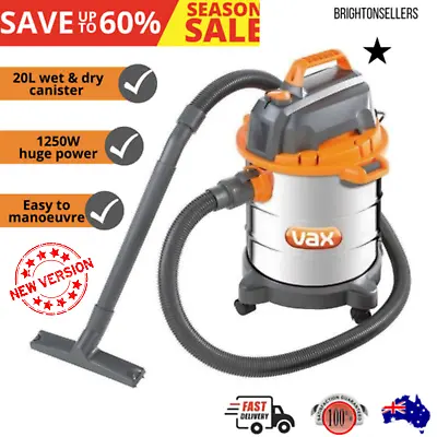 Wet Dry Vacuum Cleaner Industrial Workshop 20L Shop Commercial 1250W Heavy Duty • $148.75