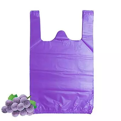 T-Shirt Carry-Out Bags Plastic Grocery Bags With Handles Shopping BagsÂ 50pcs) • $12.29