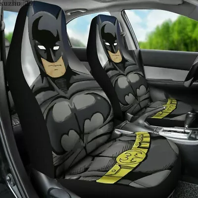 Batman Superhero 2PCS Car Seat Covers Universal Fit Pickup Truck Seat Protector • $54.14