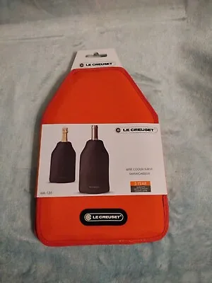 Le Creuset Wine Bottle Cooler Sleeve Screwpull Design Orange NWT • £33.74
