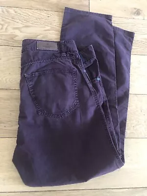 Hackett Men’s Trinity Purple/red Chino Trousers. Size 34R Inside Leg L29” • £9