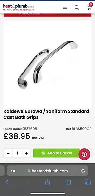 Kaldewei Eurowa / Saniform Standard Cast Bath Grips • £24