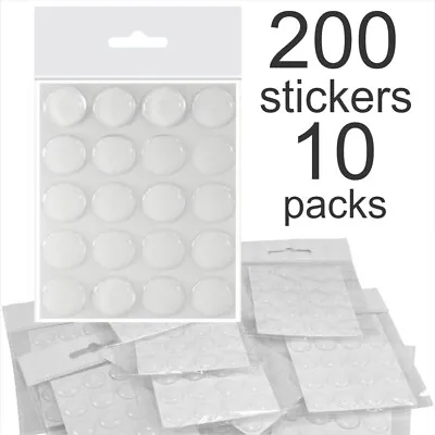 $12.71 • Buy 12mm 1/2  Clear Transparent Round Epoxy Domes Gel Resin Stickers Craft 20-1000