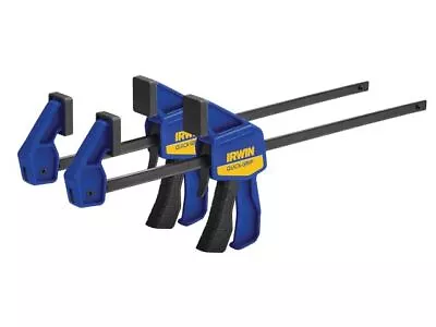 4 X Irwin Quick-Grip T54122EL7 One-Handed Mini Bar Clamp 300mm / 12  2 Twin Pack • £25.86