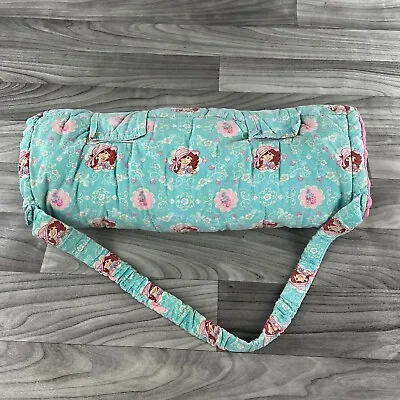 Vintage Strawberry Shortcake Nap Mat Toddler Roll Up Portable Sleeping Bag • $22.03