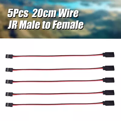 £5.51 • Buy 5Pcs Servo Extension Lead Wire Cable For RC Futaba JR Male To Female Connector