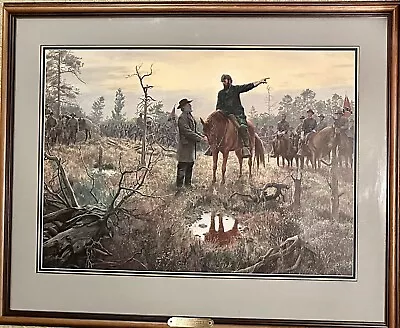 Framed Civil War Lithograph Signed And Numbered Artist Proof By Mort Kuntsler • $784