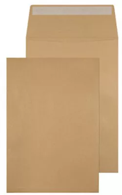 Q-Connect Envelope Gusset 324x229x25mm Peel And Seal 120gsm Manilla (Pack Of 100 • £18.05