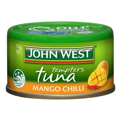 $3 • Buy John West Tempters Tuna Mango Chilli Seafood Flake Omega 3 Canned Goods 95G