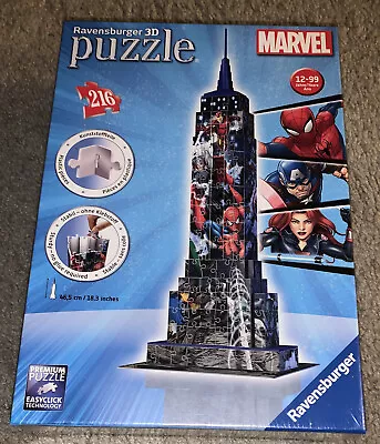 NEW Ravensburger 3D Puzzle~MARVEL Empire State Building~216 Pcs~No. 12 517 3 • $32