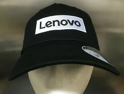 £12.91 • Buy LENOVO Laptops Cotton Curved Visor Shot Sports Cap One Size BNWT Black/White