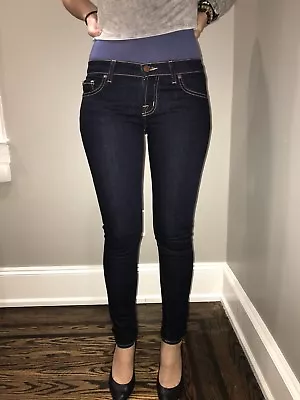 Size 26 Authentic J Brand Skinny Leg Jeans Dark Wash 910 Ink Denim Pants Ladies • $29