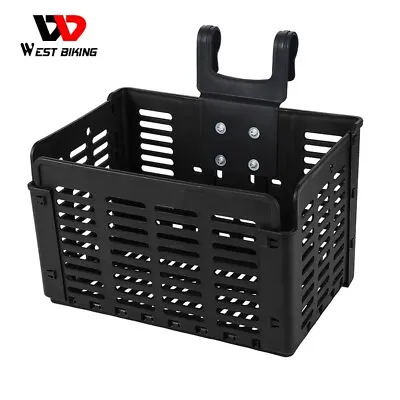 Foldable Bike Front Rear Basket Bicycle Handlebar Rack Pack Carrier Basket Set • $23.99