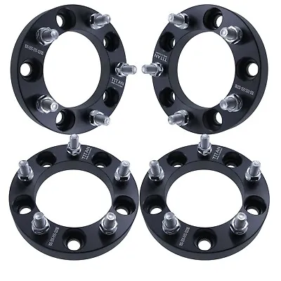 (4) 1  Wheel Spacers 5x5.5 To 5 X 5.5 | 9/16  Studs Fits Dodge Ram Mitsubishi • $95.26