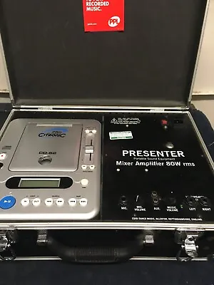 £150 • Buy Presenter Portable Mixer Amplifier And Pro Audio Citronic Cd S-2 Deck In Case