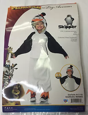 Madagascar Skipper Childs Halloween Costume Size M 7-10 Two Piece Unisex • $24.95