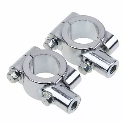 7/8  22mm Handle Bar Handlebar Mirror Adaptor Clamp On Mount Bracket Motorcycle • $8.23