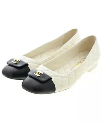 CHANEL Ballet Shoes/Opera Shoes BeigexBlack EU39(Approx. 25.5cm) 2200408223140 • £515.62