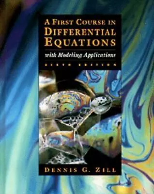 $5.36 • Buy First Course In Differential Equations With Modeling Applications