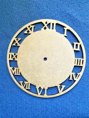 Wooden MDF Clock Face With Pre Cut Roman Numerals 20cm25cm 29cm • £8