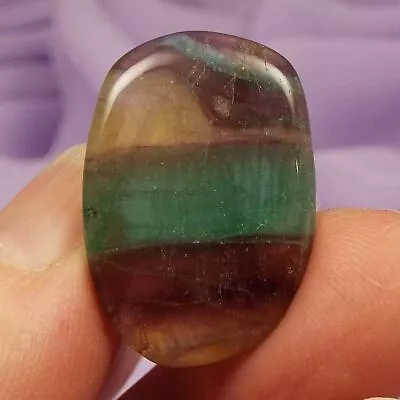 £5.99 • Buy Small Golden Rainbow Fluorite Flat Stone 6.2g SN48061