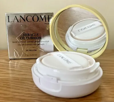 LANCOME Miracle CC Cushion Colour Correcting Primer In 02 Yellow - 7g • £14.99
