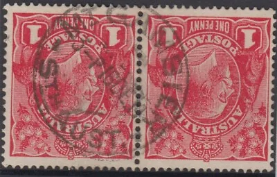$12 • Buy Postmark 1914 Mt Gambier South Australia On Pair 1d Red KGV Stamps   