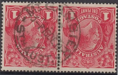 $12 • Buy Postmark 1914 Mt Gambier South Australia On Pair 1d Red KGV Stamps   