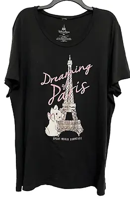 Disney Parks Dreaming Of Paris Epcot World Showcase XXL Black W/Silver Pink Wht • $15.99