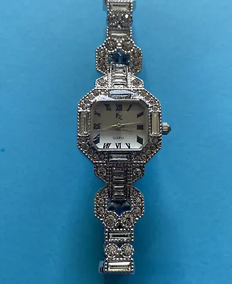 FX By Franz Xavier Crystal Watch Art Deco Octagon Curved Crystal Watch NEW HSN • $49.98