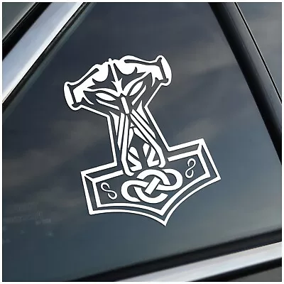 Thor Mjolnir Norse God Marvel Comics Car Decal Sticker • $11