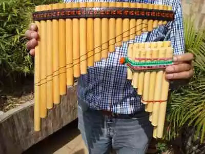 Native American Style Pan Flute Pipes  Amazon Organic Bamboo New See Video New • $99