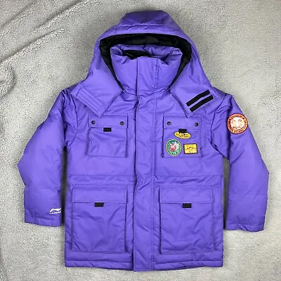 Disney Parka Coat Mens Large Purple Mickey Mouse Down Jacket Beijing China Rare • $248.99