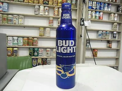 $5 • Buy Bud Light St Louis Blues 50 Year Aluminum Beer Bottle Can With Cap Nhl Hockey