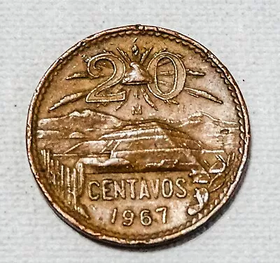 1967 Mexico  20 Centavos Circulated Coin • $2.95