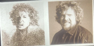 $14.95 • Buy Richard Avedon “Johann Lukstein & Rembrandt ” American Photography 35mm Slide